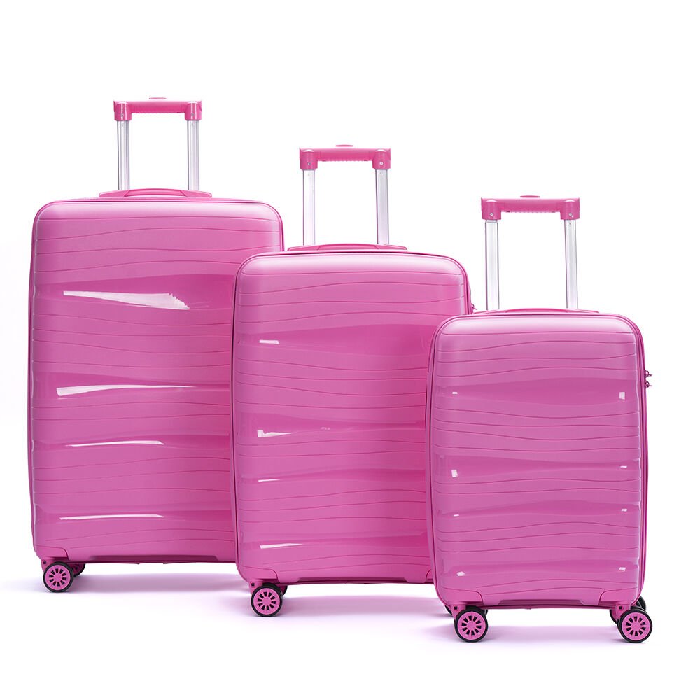 805-Pembe Valiz Seti