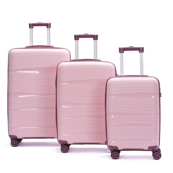 805-Açık Pembe-Pudra Valiz Seti