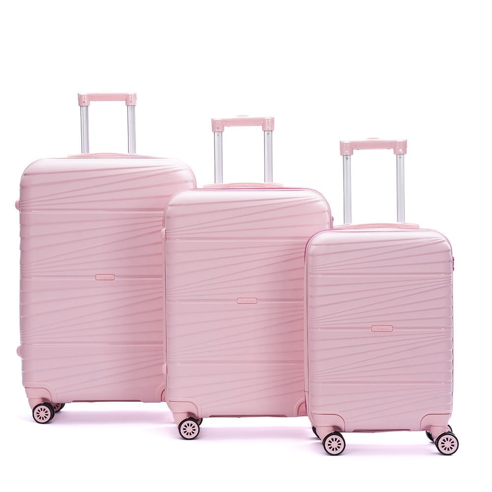 901-Açık Pembe- Pembe Valiz Seti