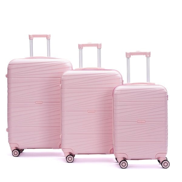 901-Açık Pembe- Pembe Valiz Seti